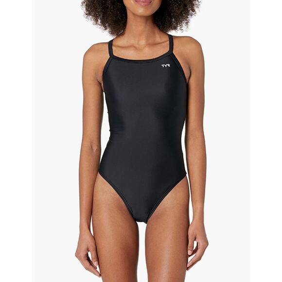 NWT TYR Durafast Elite Solid Diamondback Size 30 (XS) Black - Picture 1 of 7